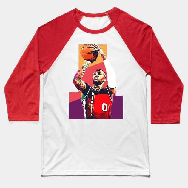 Damian Lillard Baseball T-Shirt by Creativedy Stuff